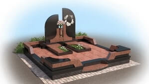 Макет двойного места захоронения